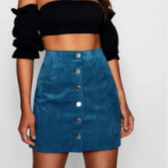 Corduroy brown skirt / boohoo / size 6 / boho style - Picture 8 of 8